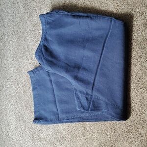 Kate Hill Blue Linen Pants - Size 1X